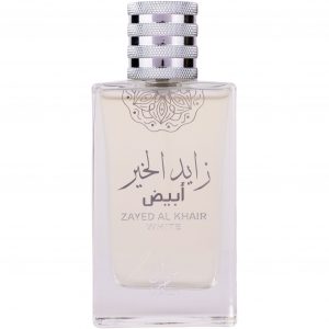 Apa de parfum Attri Zayed Al Khair White , Barbati, 50ml