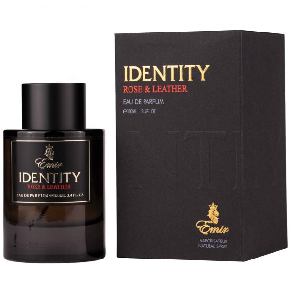 Apa de parfum Emir Rose & Leather Identity , Unisex, 100ml