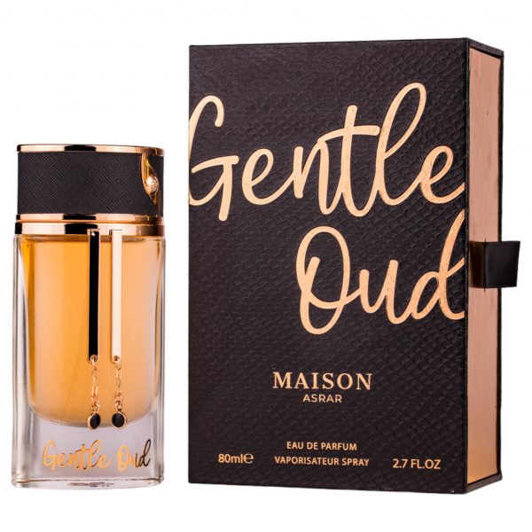 Apa de parfum Maison Asrar Gentle Oud , Unisex, 80ml