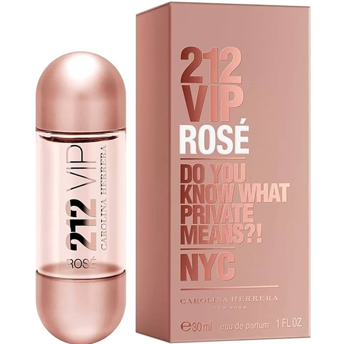 Apa de Parfum Carolina Herrera 212 Vip Rose, Femei, 30 ml - imagine 2