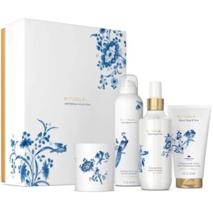 Set de ingrijire Rituals Amsterdam Collection. Dutch Tulip & Yuzu 200ml Gel de dus spumant+200ml Spray-ul parfumat pentru casa+150ml Crema de corp + 140 gr Lumanarea parfumata, Femei