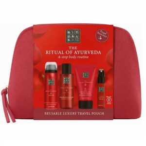Set de ingrijire Rituals Of Ayurveda 50ml Spuma de dus+75 ml Ulei de dus+20 ml Spray-ul pentru par si corp+70 ml Crema de corp, Femei