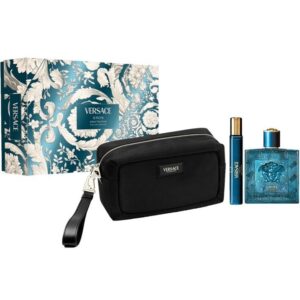Set Apa de Parfum Versace Eros 100 ml + 10 ml + Trusa cosmetice, Barbati